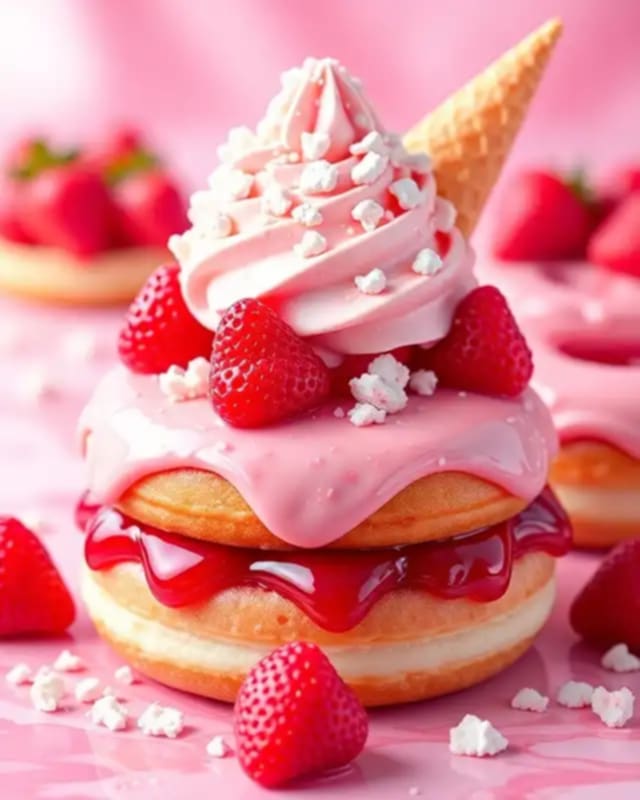 Strawberry Jelly Donut Sundae! (Wax and B&B Pre-Order)
