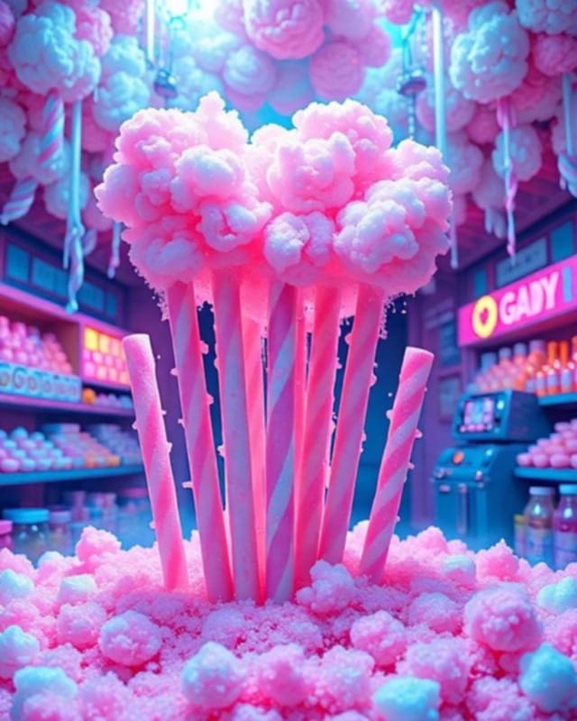 Cotton Candy Rock Candy! (Wax Melts RTS)