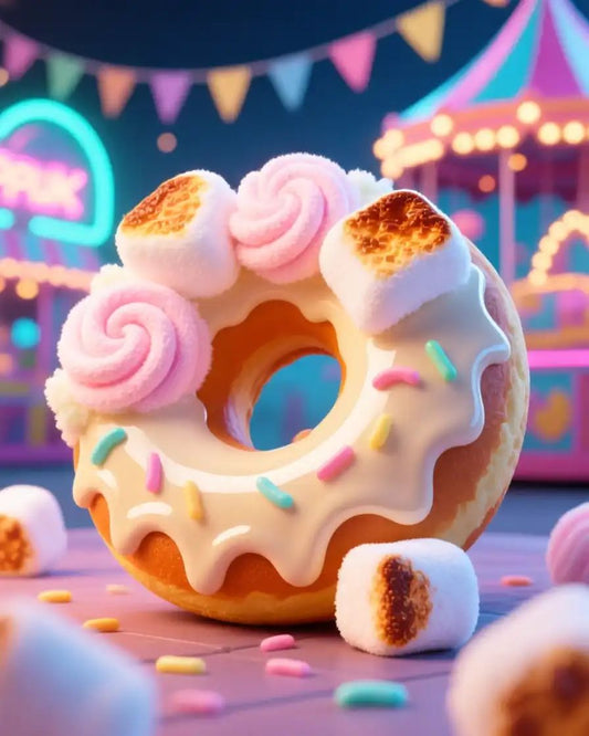 Cotton Candy Marshmallow Glazed Donuts! (Wax Melts "RTS")
