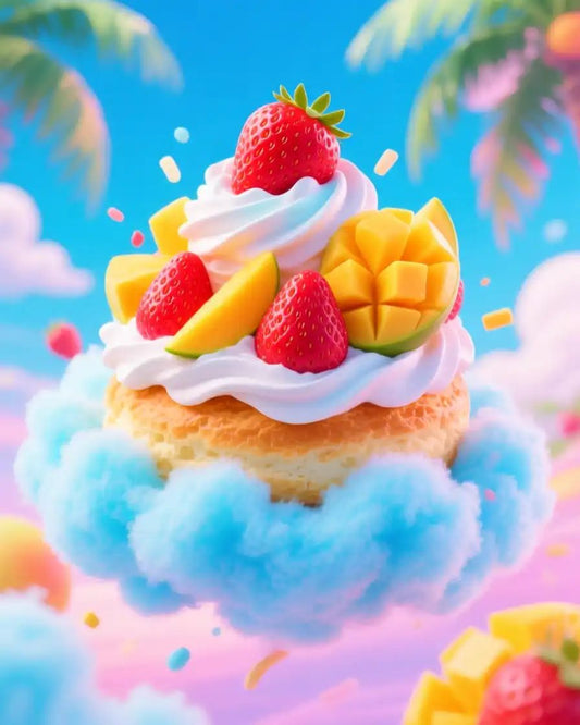 Strawberry Mango Cotton Candy Cream Puff! (Wax Melts a"RTS")